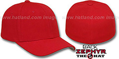 Blank DH RED Fitted Hat by Zephyr