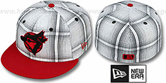 Blue Jays ALT PLAIDIE Red Fitted Hat by New Era