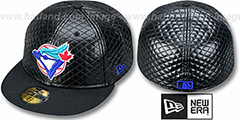 Blue Jays ALT QUILTE Black Fitted Hat by New Era