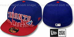 Blue Jays COOP CITY-LINE Royal-Red Fitted Hat by New Era