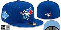 Blue Jays COOP LOGO BLOOM SIDE-PATCH Royal-Sky Fitted Hat by New Era