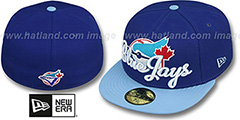 Blue Jays COOP SCRIPT-PUNCH Royal-Sky Fitted Hat by New Era