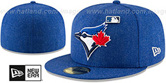 Blue Jays HEATHERED-PIN Royal Fitted Hat by New Era