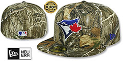 Blue Jays MLB TEAM-BASIC Realtree Camo Fitted Hat by New Era