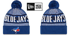 Blue Jays STRIPED Knit Beanie Hat by New Era