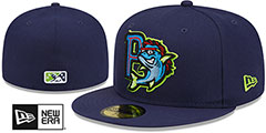 Blue Wahoos THEME NIGHT Navy Fitted Hat by New Era