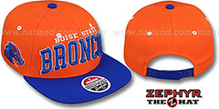 Boise State 2T SUPER-ARCH SNAPBACK Orange-Royal Hat by Zephyr