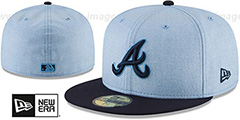 Braves 2018 FATHERS DAY Sky-Navy Fitted Hat by New Era