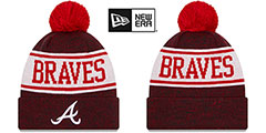 Braves BANNER Knit Beanie Hat by New Era