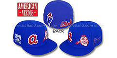 Braves BIGFOOT Fitted Hat by American Needle - royal