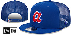 Braves COOP TEAM-BASIC TRUCKER SNAPBACK Royal Hat by New Era