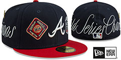 Braves HISTORIC CHAMPIONS Navy-Red Fitted Hat by New Era