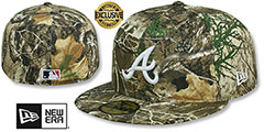 Braves MLB TEAM-BASIC Realtree Camo Fitted Hat by New Era