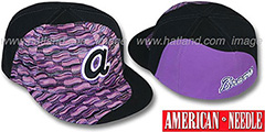 Braves SWEATER SWIRL Purple Hat by American Needle