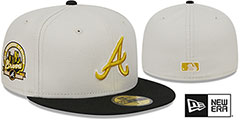 Braves TWO-TONE STONE Fitted Hat by New Era