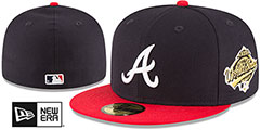 Braves WORLD SERIES SIDE PATCH Fitted Hat by New Era