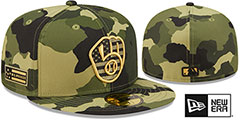 Brewers 2022 ARMED FORCES STARS N STRIPES Hat by New Era