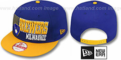 Brewers 2T COOP BORDERLINE SNAPBACK Royal-Gold Hat by New Era