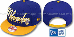 Brewers 2T COOP CHARZ SNAPBACK Royal-Gold Hat by New Era