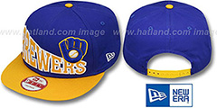 Brewers COOP STOKED SNAPBACK Royal-Gold Hat by New Era