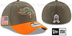 Broncos 2017 SALUTE-TO-SERVICE FLEX Green-Orange Hat by New Era