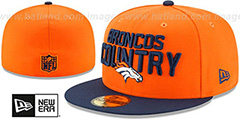 Broncos 2018 SPOTLIGHT Orange-Navy Fitted Hat by New Era