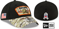 Browns 2021 SALUTE-TO-SERVICE FLEX Black-Desert Hat by New Era