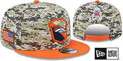 Broncos 2023 SALUTE-TO-SERVICE SNAPBACK Camo-Orange Hat by New Era