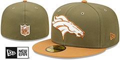 Broncos 2T COLOR PACK Olive-Tan Fitted Hat by New Era