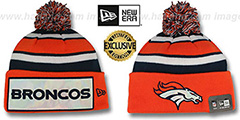 Broncos BIG-SCREEN Knit Beanie Hat by New Era