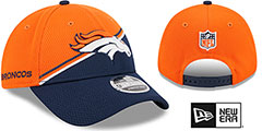 Broncos DASHMARK SIDELINE SNAPBACK Orange-Navy Hat by New Era