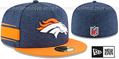 Broncos HOME ONFIELD STADIUM Navy-Orange Fitted Hat by New Era