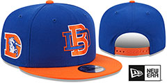 Broncos NFL LIGATURE SNAPBACK Royal-Orange Hat by New Era