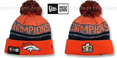 Broncos SUPER BOWL 50 CHAMPS Knit Beanie Hat by New Era