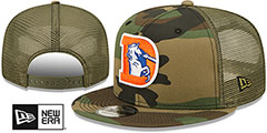 Broncos THROWBACK ARMY CAMO TRUCKER Hat by New Era