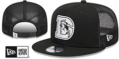 Broncos THROWBACK TEAM-BASIC TRUCKER SNAPBACK Black-White Hat by New Era