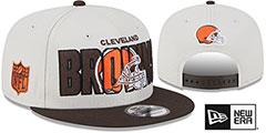 Browns 2023 NFL DRAFT SNAPBACK Stone-Brown Hat by New Era