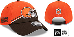 Browns DASHMARK SIDELINE SNAPBACK Orange-Brown Hat by New Era