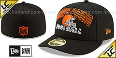 Browns LOW-CROWN ALT 2020 NFL VIRTUAL DRAFT Black Fitted Hat by New Era