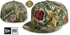 Browns NFL TEAM-BASIC Realtree Camo Fitted Hat by New Era