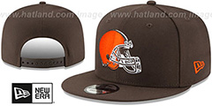 Browns TEAM-BASIC SNAPBACK Brown Hat by New Era