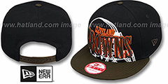 Browns THROUGH SNAPBACK Black-Brown Hat by New Era