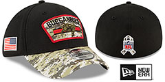 Buccaneers 2021 SALUTE-TO-SERVICE FLEX Black-Desert Hat by New Era