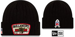 Buccaneers 2021 SALUTE-TO-SERVICE Knit Beanie Hat by New Era