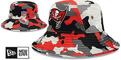 Buccaneers 2022 CAMO NFL TRAINING CAMP BUCKET Hat by New Era