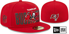 Buccaneers 2023 NFL DRAFT Red Fitted Hat by New Era