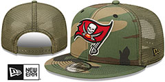 Buccaneers ARMY CAMO TRUCKER Hat by New Era