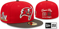 Buccaneers LETTERMAN SIDE-PATCH Fitted Hat by New Era