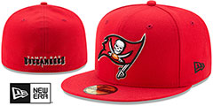 Buccaneers NFL TEAM-BASIC Red Fitted Hat by New Era