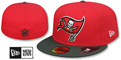 Buccaneers NFL TEAM-BASIC Red-Grey Fitted Hat by New Era